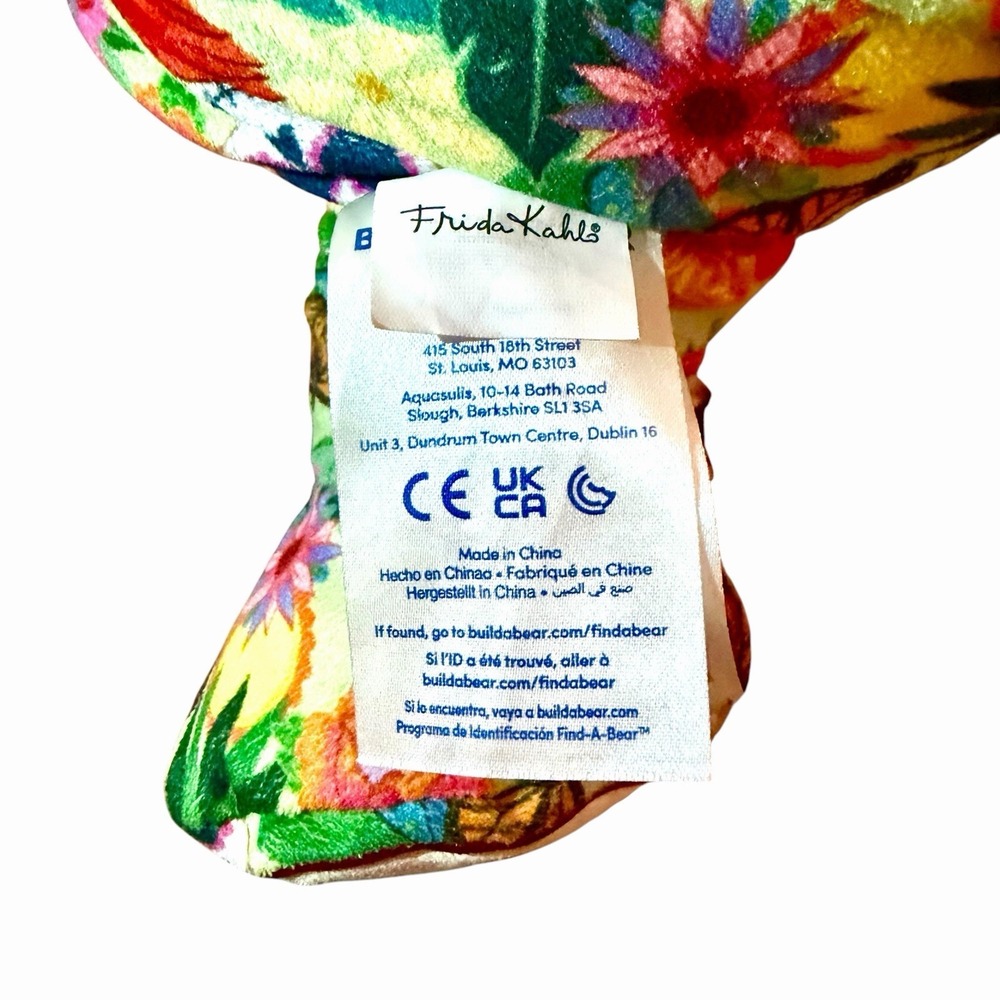 Build-A-Bear Frida Kahlo Icon Collage Teddy Bear 12" Without Headband - Picture 13 of 16